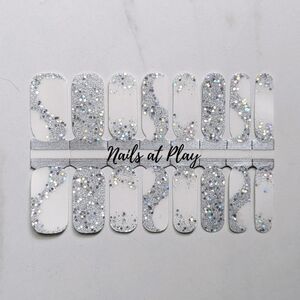 5 for $15 Nail Wraps- Diamond Dust (transparent)